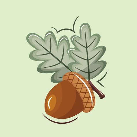 Vector oak illustration vector perfect f... | Premium Vector #Freepik #vector #oak-leaf #acorn #dry-leaves #yellow-leaves Oak Illustration, Acorn Illustration, Fall Illustration, Autumn Illustration, Fair Isle Knitting, Illustration Vector, Fall Season, Fair Isle, Premium Vector