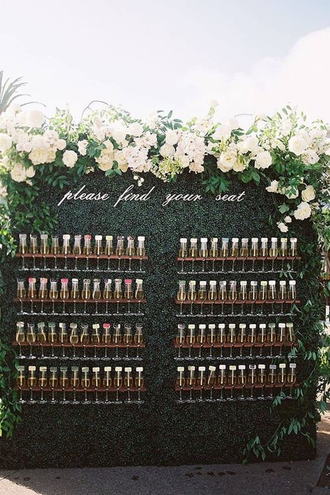 One word to describe this escort card display? Brilliant. 🥂 Cheers to the weekend ahead and wedding champagne wall inspiration! 🎉 | Photography: @mirellecarmichaelphoto #stylemepretty #weddinginspo #weddingideas #escortcarddisplay #weddingseating #weddingreception Champagne Wall, Wedding Reception Design, Cricut Wedding, Wedding Reception Centerpieces, Event Production, Wedding Activities, Reception Design, Wedding Reception Tables, Wedding Table Decorations