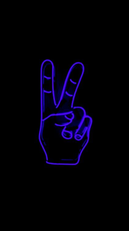 neon Neon Purple, Hippie Art, Neon Blue, Peace Sign, Peace Gesture, Tattoo Ideas, Neon, Signs, Tattoos