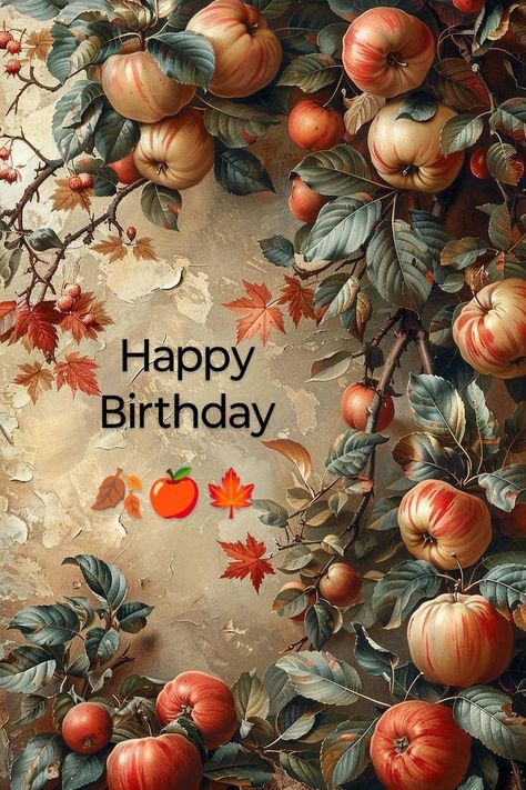 Autumn Happy Birthday, Happy Birthday November, Birthday Autumn, Flower Borders, Happy Birthday Wishes Images, Anniversary Wishes, November Birthday, Birthday Flower, Birthday Congratulations