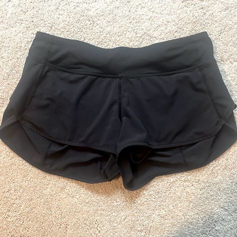 Brand New Condition! Low Rise 2.5 Inch Black Speed Ups. Lululemon Zero Flaws. Size 6. Speed Ups Lululemon, Speed Up Shorts, Lululemon Speed Up Shorts, Lululemon Hotty Hot Shorts, Hotty Hot Shorts, Juicy Couture Charms, Black Lululemon, Mid Rise Shorts, Lululemon Shorts