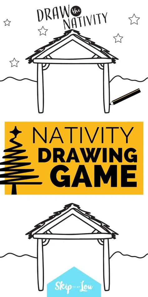 Christmas Paper Plate Drawing Game, Christmas Drawing Game Paper Plates, Printable Nativity, Christmas Drawing Game With Eyes Closed, Nativity Games, Christmas Drawing Game, Nativity Printables Free, Nativity Games For Kids, Diy Manger Nativity