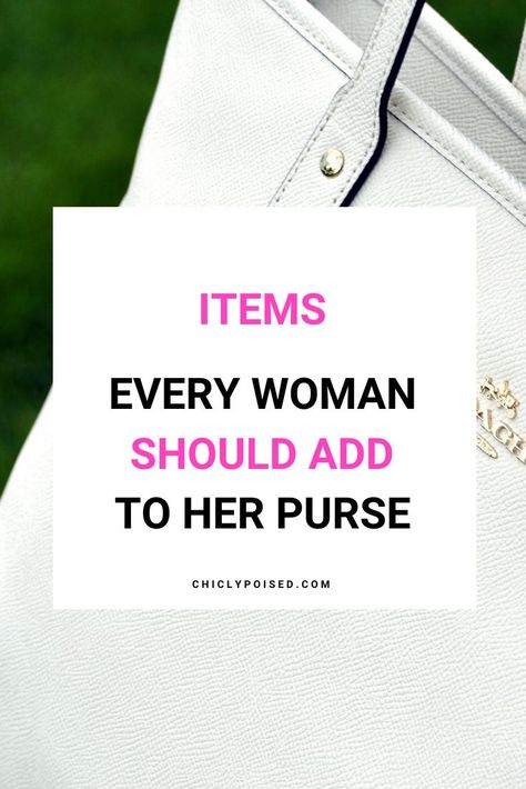 Good Items Every Woman Should Have In Their Purse Apa Style, Purse Essentials, Handbag Essentials, Quilted Wallet, Unique Purses, Diy Handbag, Quality Handbags, Trending Handbag, Handbags Online