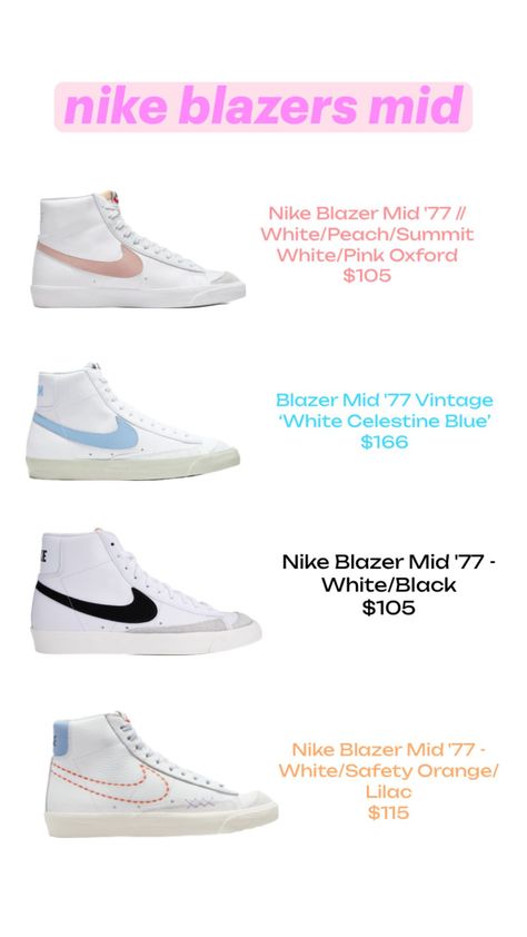 #blazers Nike Blazer Vintage, Blazer 77, Blazer Mid 77 Vintage, Nike Blazer Mid 77, Nike Blazer Mid, Nike Blazers Mid, Blazer Mid, Nike Blazer, Nike Outfits