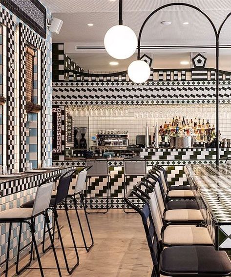 artisan ceramic tile patterns clad restaurant interior by masquespacio in valencia, spain Spanish Restaurant, Kitchen Views, Rustic Holiday, Blue Tiles, Restaurant Interior, Tea Shop, Tile Patterns, Restaurant Design, Design Firms