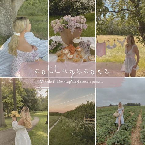 How We See Each Other Template, Cottage Core Photo Editing, Milkmaid Dresses, Vsco Cottagecore Filter, Cottage Core Lightroom Presets, Cottagecore Instagram, Coquette Lightroom Preset, Dreamy Photo Presets, Cottagecore Lightroom Preset