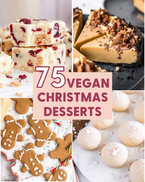 Vegan Holiday Desserts, Vegan Christmas Desserts, Vegan Xmas, Vegan Christmas Cookies, Beaux Desserts, Vegetarian Christmas, Vegan Party Food, Vegan Holiday Recipes, Vegan Baking Recipes