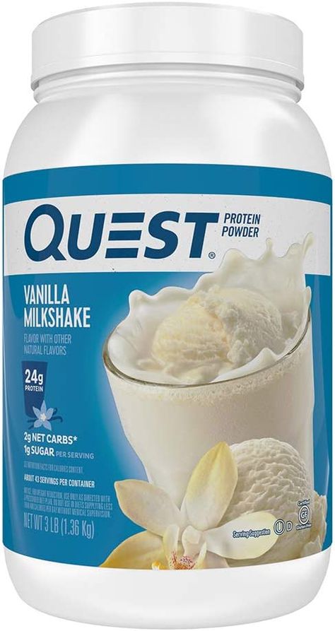 One of the best tasting protein powders Protein Powder Vanilla, Protein Powder Smoothie, Quest Protein, Milkshake Flavours, Cinnamon Crunch, Vanilla Milkshake, Quest Nutrition, Chocolate Milkshake, Whey Protein Isolate