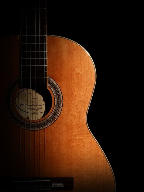 photography of brown classical guitar in dark background #guitar #instrument #music acoustic guitar #strings musical instrument musical instrument string string instrument classical music arts culture and entertainment no people wood - material black background #4K #wallpaper #hdwallpaper #desktop Wallpaper Iphone Guitar, Black Acoustic Guitar, Reading Sheet Music, Dramatic Music, Online Guitar Lessons, Piano Beginner, Best Piano, Cheap Guitars, Acoustic Guitar Strings