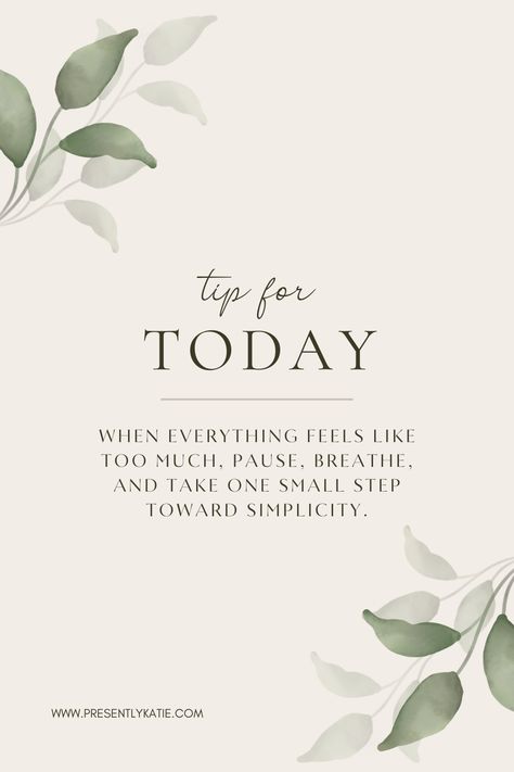 When everything feels like too much, take a deep breath. This free Slow Living Checklist will help you take small, intentional steps toward simplicity and calm. Click to download and start making life easier, one step at a time.

free slow living checklist, simplify your life, slow living tips, intentional living guide, balance for busy women One Small Step, Making Life Easier, Busy Women, One Step At A Time, Take A Deep Breath, Simplify Your Life, Deep Breath, Intentional Living, Daily Habits