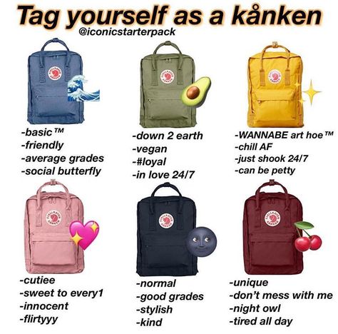 Fjallraven Kanken Blue, Kanken Backpack Aesthetic, Mochila Fjallraven Kanken, Fjallraven Backpack, Zapatillas Veja, Backpack Fjallraven, Fjällräven Kånken, Aesthetic Backpack, Niche Memes