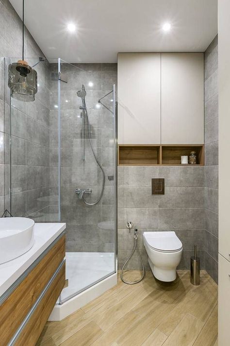 bathroom ideas walk in shower modern Tiny Bathroom Makeovers, Walk In Shower Modern, Tiny Bathroom Makeover, Minimalist Small Bathrooms, Shower Design Ideas, Ensuite Bathroom Designs, Toilet And Bathroom Design, Shower Modern, Small Bathroom Layout