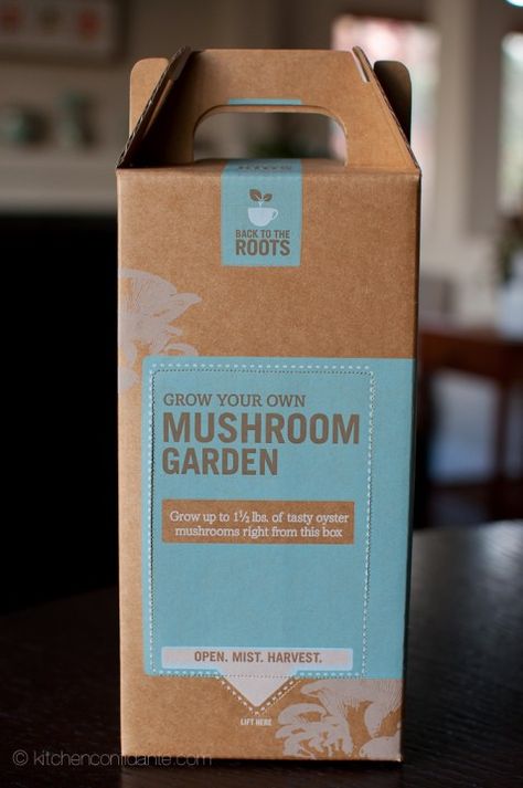 Mushroom Packaging, Mushroom Spores, Mushroom Kits, Mushroom Grow Kit, Mushroom Growing, Mushroom Garden, Edible Mushrooms, Grow Kit, Food Packaging Design