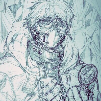 ArtStation - ★ STATO ☆ Design Art Drawing, Arte Punk, Really Cool Drawings, Time Traveler, Sketch Pencil, 캐릭터 드로잉, Character Sketches, Concept Art Drawing, Anime Drawings Tutorials