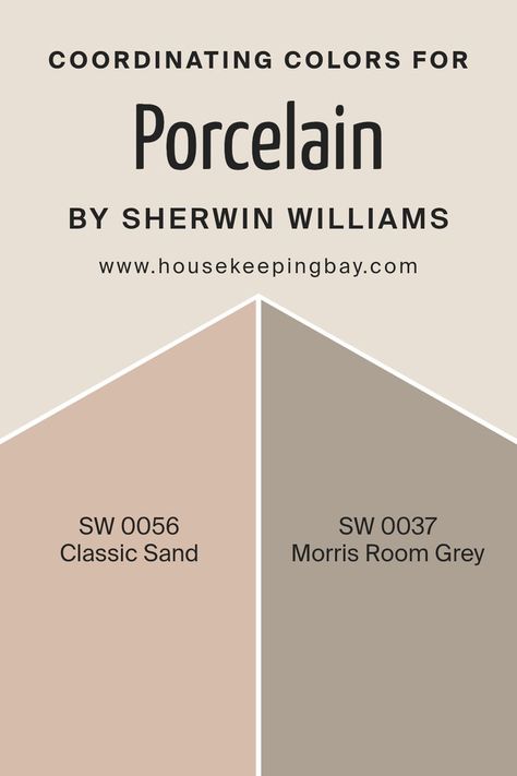 Coordinating Colors of Porcelain SW 0053 by Sherwin Williams Morris Room Grey, Sherwin Williams Gray, Edwardian House, Color Complement, Coordinating Colors, Sherwin Williams, Accent Colors, Paint Colors, Porcelain