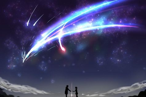 Kimi No Na Wa Wallpaper, Your Name Wallpaper, Your Name Anime, Wallpaper Wa, Images Kawaii, Background Drawing, Wallpaper Animes, Name Wallpaper, Couple Wallpaper