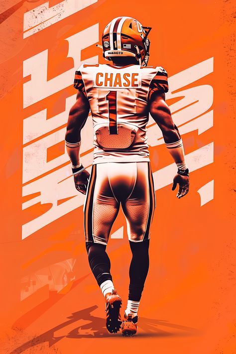 Ja'Marr Chase Cincinnati Bengals ,Football Coach Gift, Sports Poster, NFL Poster, Football Dad, NFL Gifts, NFL Wall Art, Football Poster Football Thanksgiving, Nfl Poster, Football Coach Gifts, Sport Graphics, Cincinnati Bengals Football, Thanksgiving Football, Poster Football, Nfl Football Art, Bengals Football