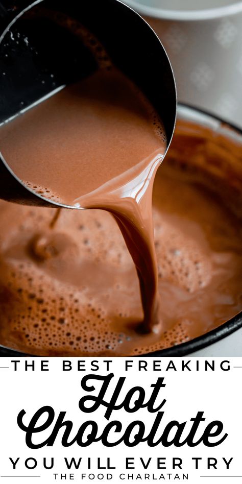 Best Ever Hot Chocolate Recipe, Make Ahead Hot Chocolate, French Hot Cocoa Recipe, Hot Dark Chocolate Drink, Hot Cocoa Recipe Crock Pot, Hot Cocoa Recipe With Cocoa Powder, Crockpot Hot Cocoa, French Hot Chocolate Recipe, Hot Chocolate With Cocoa Powder