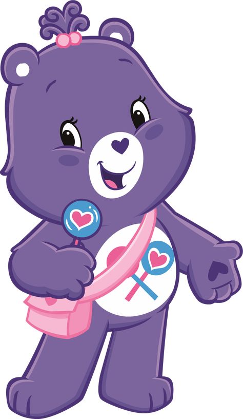 Share Bear | Care Bear Wiki | Fandom Glow Worm Cave, Care Bears Movie, Family Tv Series, Heart Shaped Lollipops, Care Bear Party, Bear Gif, Funshine Bear, Tiger Drawing, Care Bears Cousins