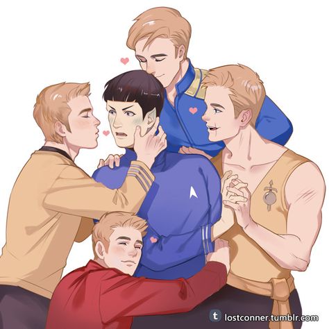 Spock X Kirk Fanart, Spock X Kirk, Stark Trek, Fandom Star Trek, Film Star Trek, Start Trek, Spock And Kirk, Good Dreams, Star Trek 2009