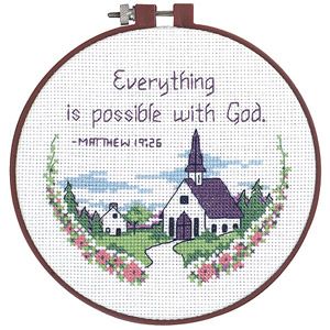 Cross Stitch Christian, Christian Cross Stitch Patterns, Dimensions Cross Stitch, Salt Painting, Christian Cross Stitch, Tout Est Possible, Cross Stitch Projects, Religious Cross, Everything Is Possible