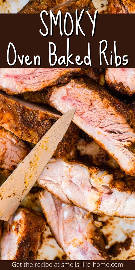 Oven Smoked Ribs, Smoked Ribs In Oven, Best Ribs In Oven, Babyback Ribs In Oven, Back Ribs In Oven, Oven Ribs, Pork Loin Ribs, Ribs In Oven, Smoked Pork Loin