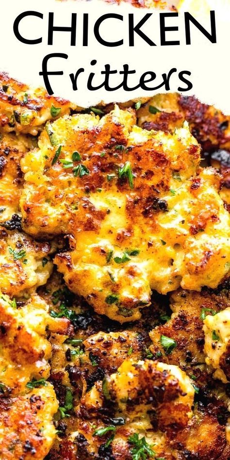 Vegetarian Zucchini Recipes, Ground Chicken Recipes Healthy, Chicken Fritters Recipe, Zucchini Chicken, Chicken Fritters, Chicken Mozzarella, Cheesy Zucchini, Ground Chicken Recipes, Boiled Egg Diet Plan