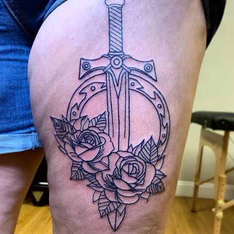 Warrior Princess Tattoo, Xena Tattoo, Princess Tattoo, Thigh Piece, Xena Warrior Princess, Xena Warrior, Tattoo Apprentice, Red Sonja, Ink Master