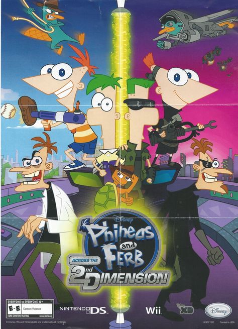 . Phineas And Ferb Poster, Phineas And Ferb Movie, Childhood Wallpaper, Phineas E Ferb, Phineas Y Ferb, Neverland Pirates, Ps3 Games, Disney Xd, Phineas And Ferb