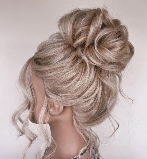 Wedding Hairstyle Sleek Bun - Beyond the Ponytail Updo Hairstyles Blonde, Wedding High Updo, Blonde Wedding Hair Updo, Blonde Hair Updo, High Updo Wedding, Girl Updo, Hair Consultation, Bride Hairstyles Updo, Bday Hair