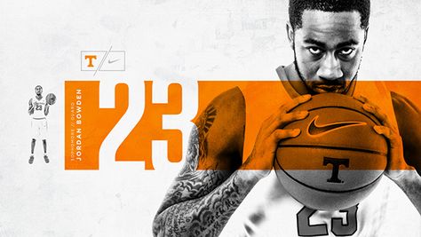 Sport Design Graphic, Sports Graphic Design Inspiration, Tennessee Basketball, Basketball Graphics, Sport Graphics, Sports Design Ideas, Sports Posters, Sports Design Inspiration, Sport Poster Design