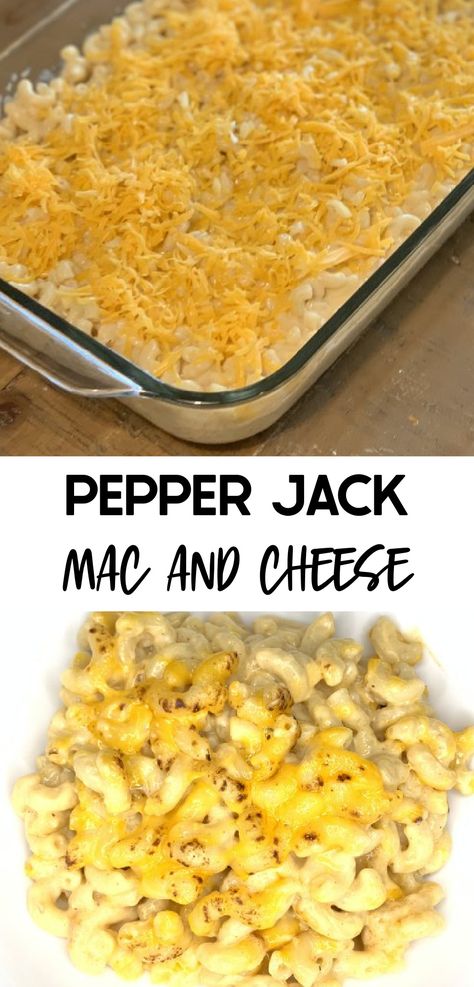 Pepper Jack Mac and Cheese is macaroni and cheese with a kick. This homemade mac and cheese is made with a combination of delicious cheeses that will leave your mouth watering. Pepperjack Mac And Cheese, Pepper Jack Mac And Cheese Recipe, Pepper Jack Mac And Cheese, Classic Mac And Cheese, Best Macaroni And Cheese, Homemade Mac And Cheese, Brown Recipe, Making Mac And Cheese, Pasta Sides