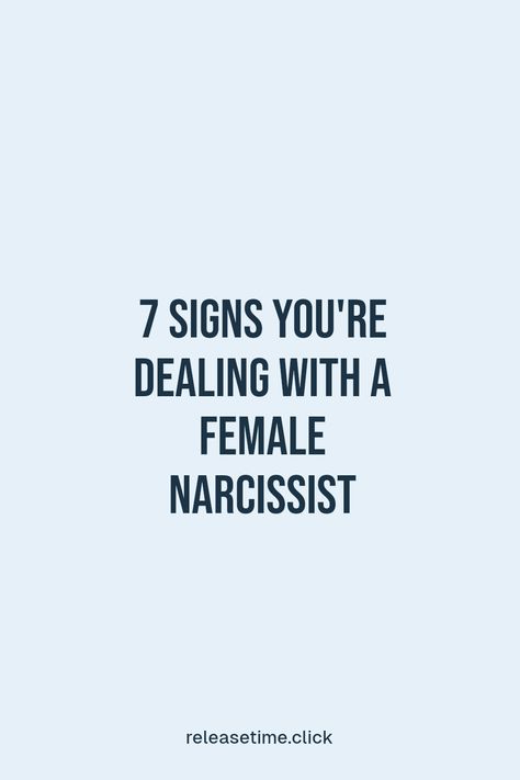 Discover the 7 clear signs of a somatic female narcissist that can help you recognize toxic behaviors in your relationships. This intriguing article uncovers how these charming yet self-centered individuals manipulate situations using their appearance. If you've ever felt puzzled by certain people's behaviors, this guide is a must-read! Embrace this knowledge to safeguard yourself against the red flags showing someone may be a somatic female narcissist Female Narcissists Traits, Signs Of A Narcissistic Person, Female Narcissistic Behavior, Sociopathic Female, Narcissistic Behavior Women, Signs Of Narcissistic Behavior, Types Of Narcissists, Narcissism Relationships, Mentally Strong