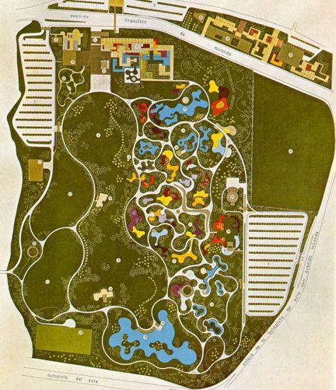 Projeto paisagista de Roberto Burle Marx Contemporary Landscape Design, Landscape Design Drawings, Burle Marx, Landscape Design Plans, Landscape Plan, Landscape Plans, Parking Design, Abstract Painters, Landscape Artist