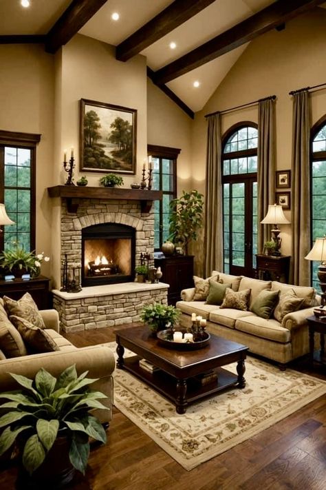 Cozy Living Room Ideas, Cozy Living Room Design, Living Room Warm, Casa Country, Living Room Decor Fireplace, Modern Farmhouse Living Room, Living Room Decor Cozy, Stylish Living Room, Traditional Living Room