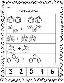 Fall Addition Cut And Paste By Kindercounts1 A02 Math Pumpkin Activities, Pumpkin Lesson Plans, Pumpkin Lessons, Fall Classroom Activities, Pumpkin Math, Christmas Learning, Addition Kindergarten, Early Childhood Activities, Kindergarten Classroom Decor