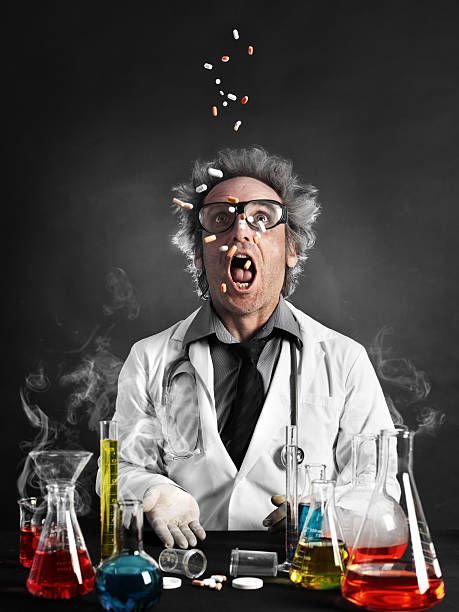 Mad professor eating pills Crazy Scientist, Mad Professor, Mr. Hyde, Jekyll And Mr Hyde, Mad Science, Graduation Photoshoot, Character Poses, Mad Scientist, Free Stock Photos Image