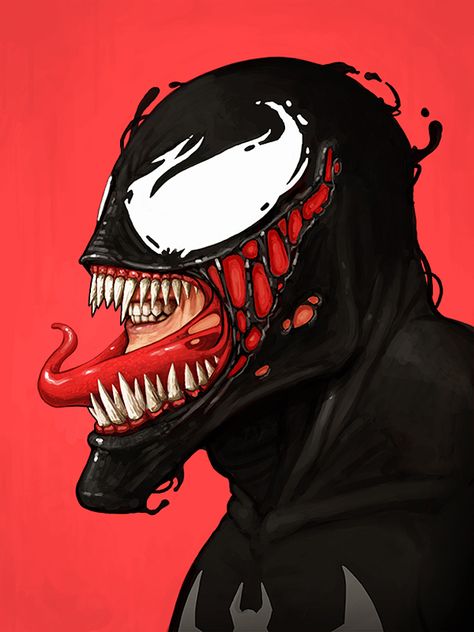 Mike Mitchell x Marvel x Mondo Gaming Avatar, Anti Venom, Mike Mitchell, Eddie Brock, Venom Art, Art Geek, Marvel Venom, Marvel Images, Bd Comics