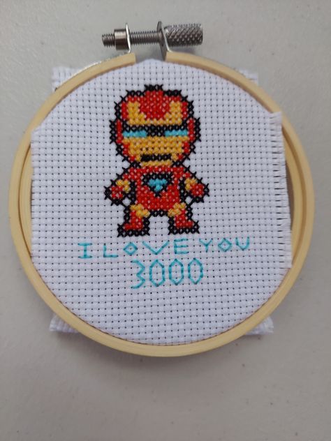 Iron Man Cross Stitch, Iron Man Embroidery, Embroidery Characters, Cross Stitch Patch, Stitch Patch, Cross Stitches, Iron Man, Stitch Patterns, Cross Stitch Patterns