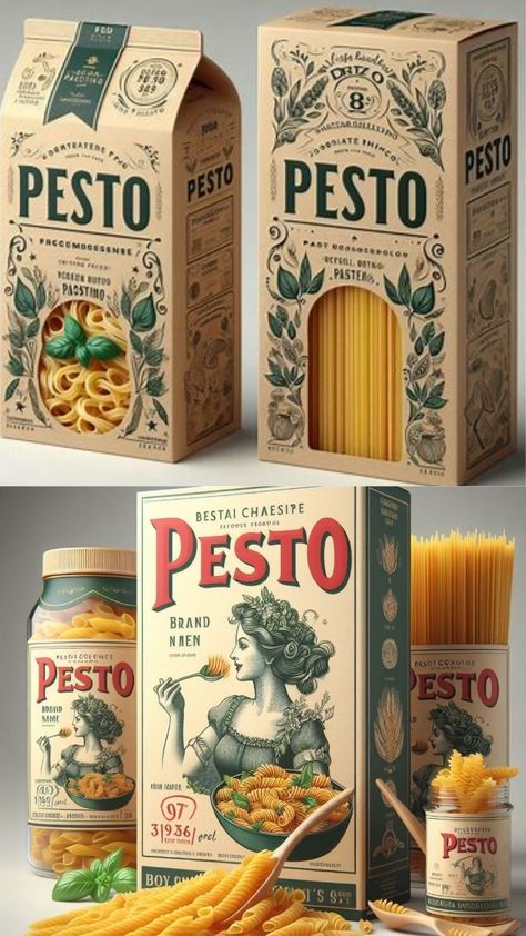 110+ Beyond the Box: Creative Pasta Packaging Ideas for All Shapes and Sizes logoroom #designercollection #logomotive💢. Italian Food Packaging, Restaurant Branding Identity, Pasta Types, Pasta Varieties, Logo Design Process, Food Logo Design, Unique Packaging, Sustainable Food, Box Packaging Design