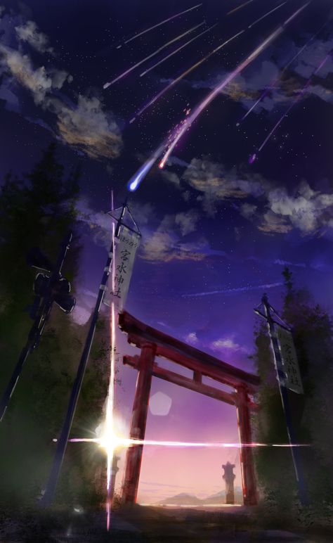 online game application wallpaper Your Name Kimi no Na Wa #sky #torii #meteors #4K #wallpaper #hdwallpaper #desktop Kimi No Na Wa Wallpaper, Samsung Wallpapers, Your Name Wallpaper, Your Name Anime, Poster Anime, Hd Anime Wallpapers, Anime Backgrounds Wallpapers, Name Wallpaper, Online Game