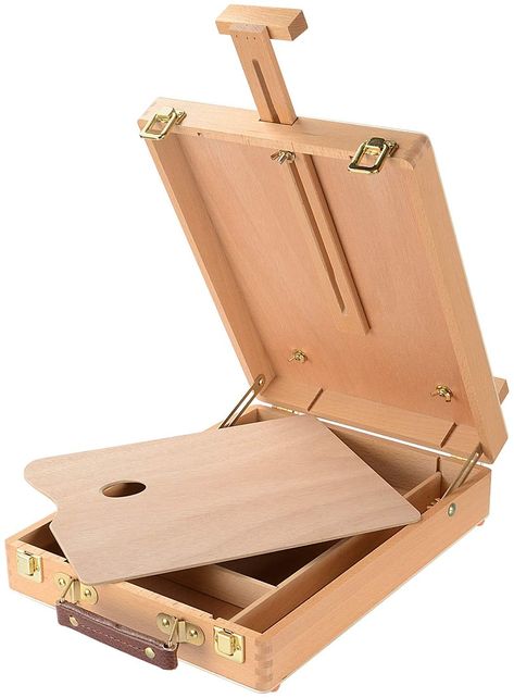 Table Top Wood, Sketch Box, Tabletop Easel, Clay Crafts For Kids, Basic Painting, Artist Easel, Wood Easel, Art Easel, Classic Table