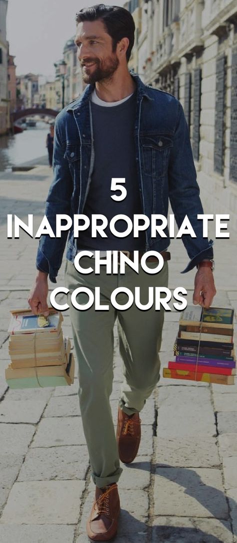 Inappropriate Chino Colours Black Chinos Men, Chinos Men Outfit, Latest Beard Styles, Latest Mens Wear, Dad Style, Gentlemen's Club, Mens Inspiration, Tan Chinos, Formal Parties