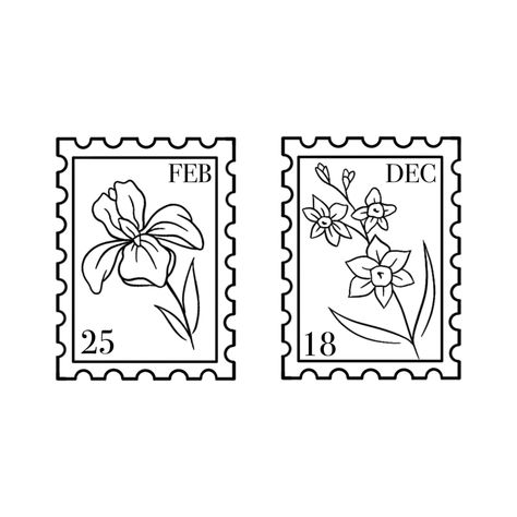 Stamp Tattoo Ideas Design, Violet Stamp Tattoo, Postage Stamp Design Illustration, Poststamps Vintage Tattoo, Tattoo Timbre, Stamp Tattoo Placement, Vintage Stamp Tattoo, Flower Stamp Tattoo, Postal Stamp Tattoo