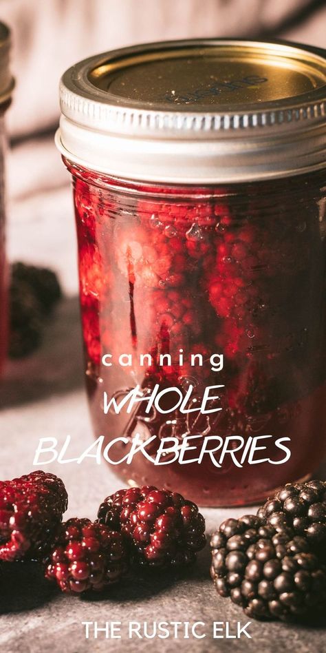 Delicious and perfectly flavored, canning blackberries in raspberry liquor brings out a lot of flavor. However, the alcohol can be omitted if you choose. Blackberry Jam No Pectin, Blackberry Pie Filling, Canning Blackberries, Raspberry Liquor, Homemade Blackberry Jam, Canned Meats, Saskatoon Berry, Morning Toast, Easy Canning