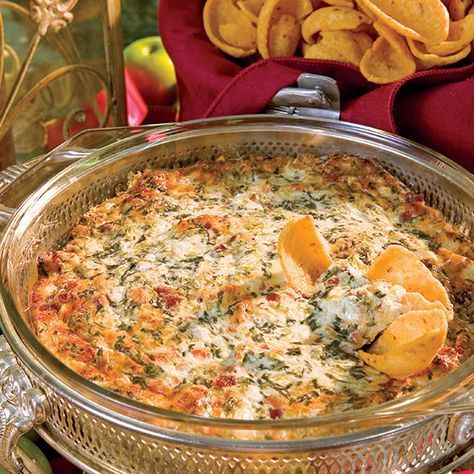 Spinach Bacon Dip, Bacon Dip Recipes, Chips Dip, Paula Dean, Bacon Dip, Paula Deen Recipes, Cheesecake Dip, Snack Dip, Spinach Dip