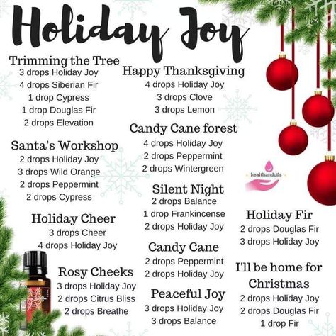 Holiday Diffuser Blends| Essential Oil Christmas Blend, Holiday Diffuser Blends, Best Smelling Essential Oils, Christmas Diffuser Blends, Recipes Winter, Fall Essential Oils, Diffuser Oils, Doterra Diffuser Blends, Doterra Oil