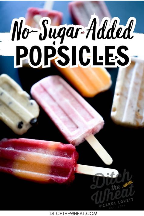 These no sugar added popsicles are naturally sweetened and made with healthy ingredients. They are all dairy-free popsicles that are easy to make. https://www.rfr.bz/plel3g2 Paleo Popsicles, Home Made Popsicles Healthy, Dairy Free Popsicles, Sugar Free Popsicles, Homemade Fruit Popsicles, Vegan Popsicles, Healthy Popsicle Recipes, Healthy Popsicles, Baking Fun