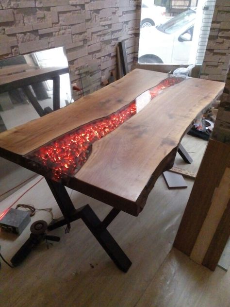 Unique Dining Tables, Epoxy Table Top, Wood Table Design, Epoxy Table, Resin Furniture, Dining Table Design, Into The Woods, Resin Table, Wooden Table