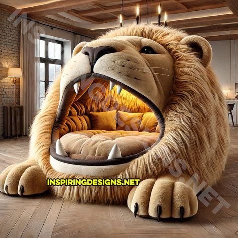 There’s lounging, and then there’s lounging inside a giant animal’s mouth. Yes, you read that right! Giant animal loungers are here to turn your home into a playful, snuggly jungle of comfort. Whether you’re reading a book, taking a nap, or simply chilling out, these animal-shaped loungers are the ultimate blend of coziness and fun. … Animal Loungers, Crazy Furniture, Dream House Bedroom, Animal Chair, Giant Animals, Unusual Furniture, Cool Couches, Taking A Nap, Smart Home Design